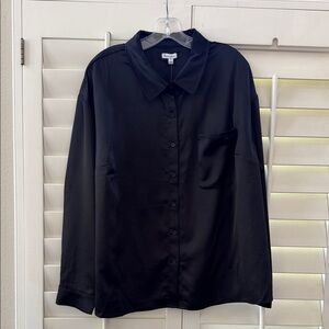 love, Fire Black Casual Button Down Shirt